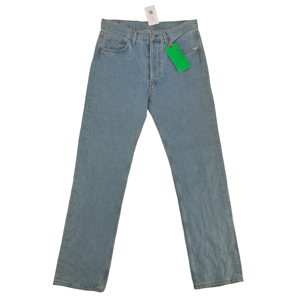 Levi's Men's Jeans 501 Straight Light Wash Cotton W32 L36 NWNT
